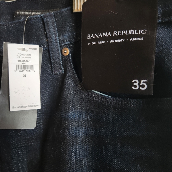 NWT Banana Republic High Rise Skinny Ankle Jean Size 35 - Picture 3 of 4